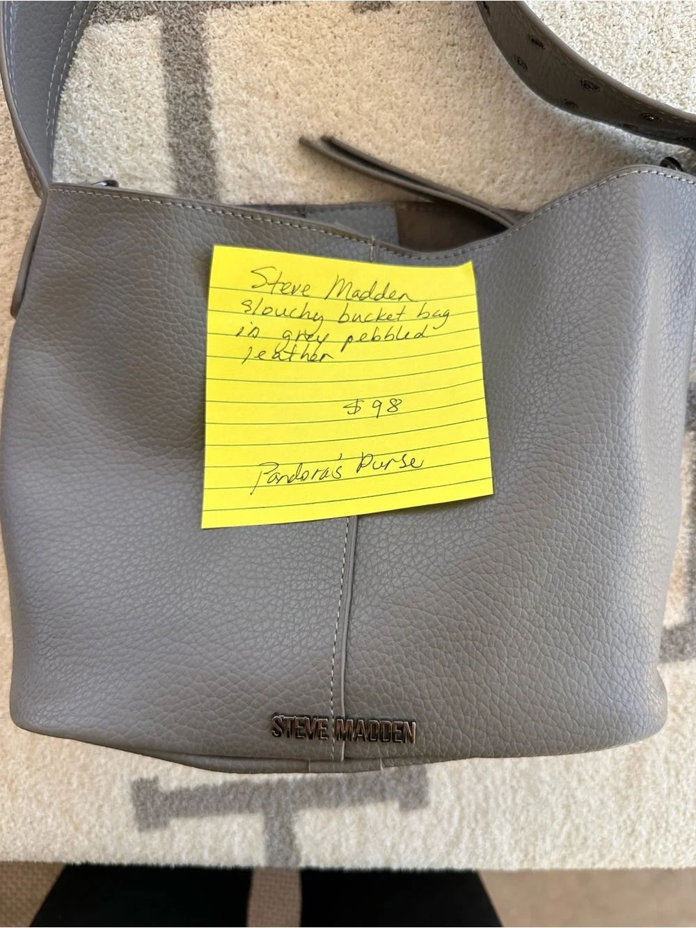 Gray Steve Madden bag